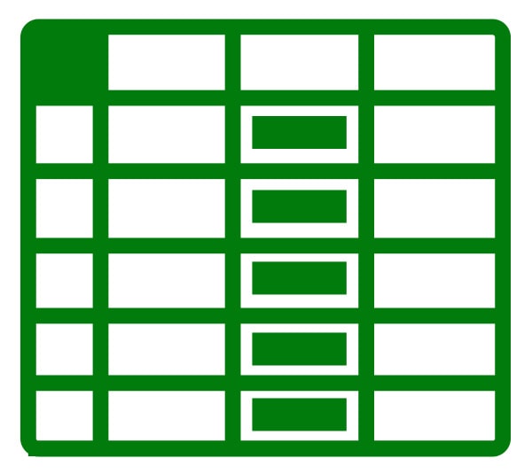Spreadsheet Rows and Columns
