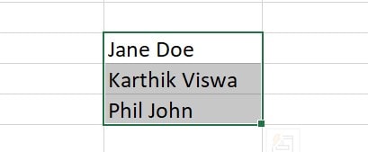 Data to Split in Excel Cells